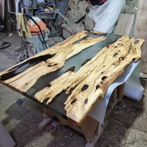 Custom Epoxy Table Resin River Dining Table